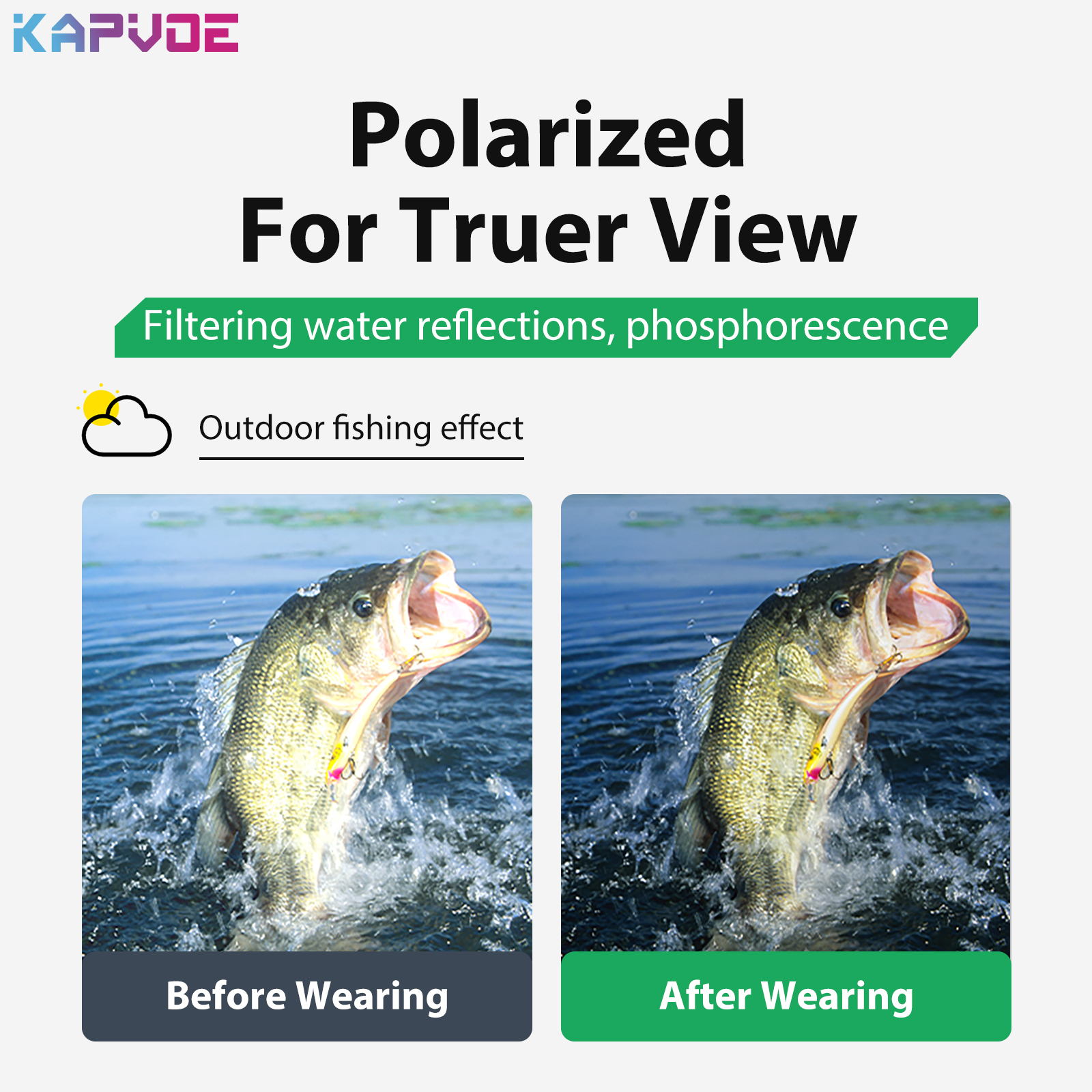 سعر الجملة 11.00 دولار أمريكي نظارات كابفو K232-Q المستقطبة الأنيقة لركوب الدراجات