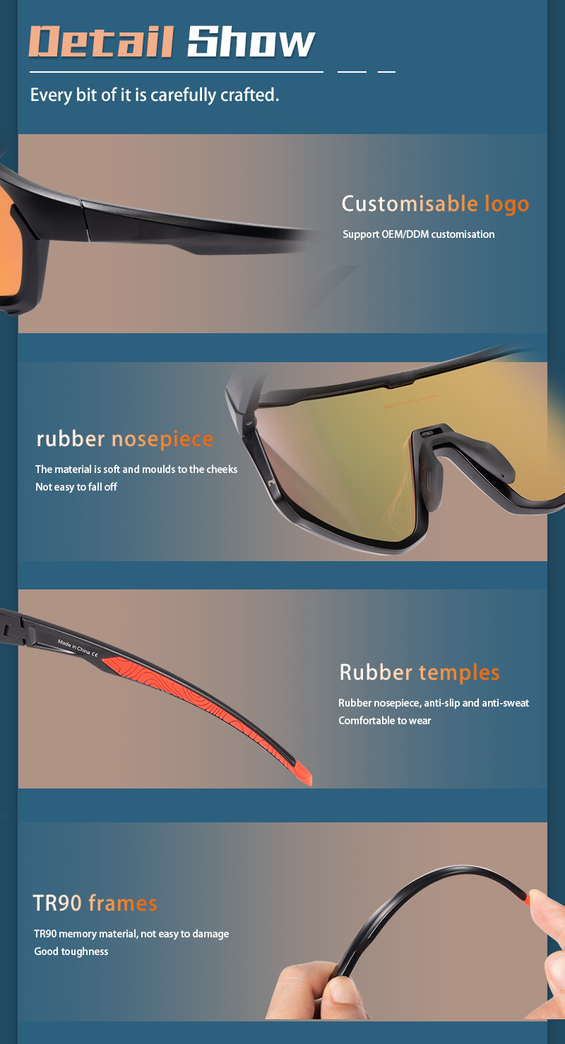 سعر الجملة 11.50 دولار أمريكي نظارات كابفو K93 الرياضية المستقطبة