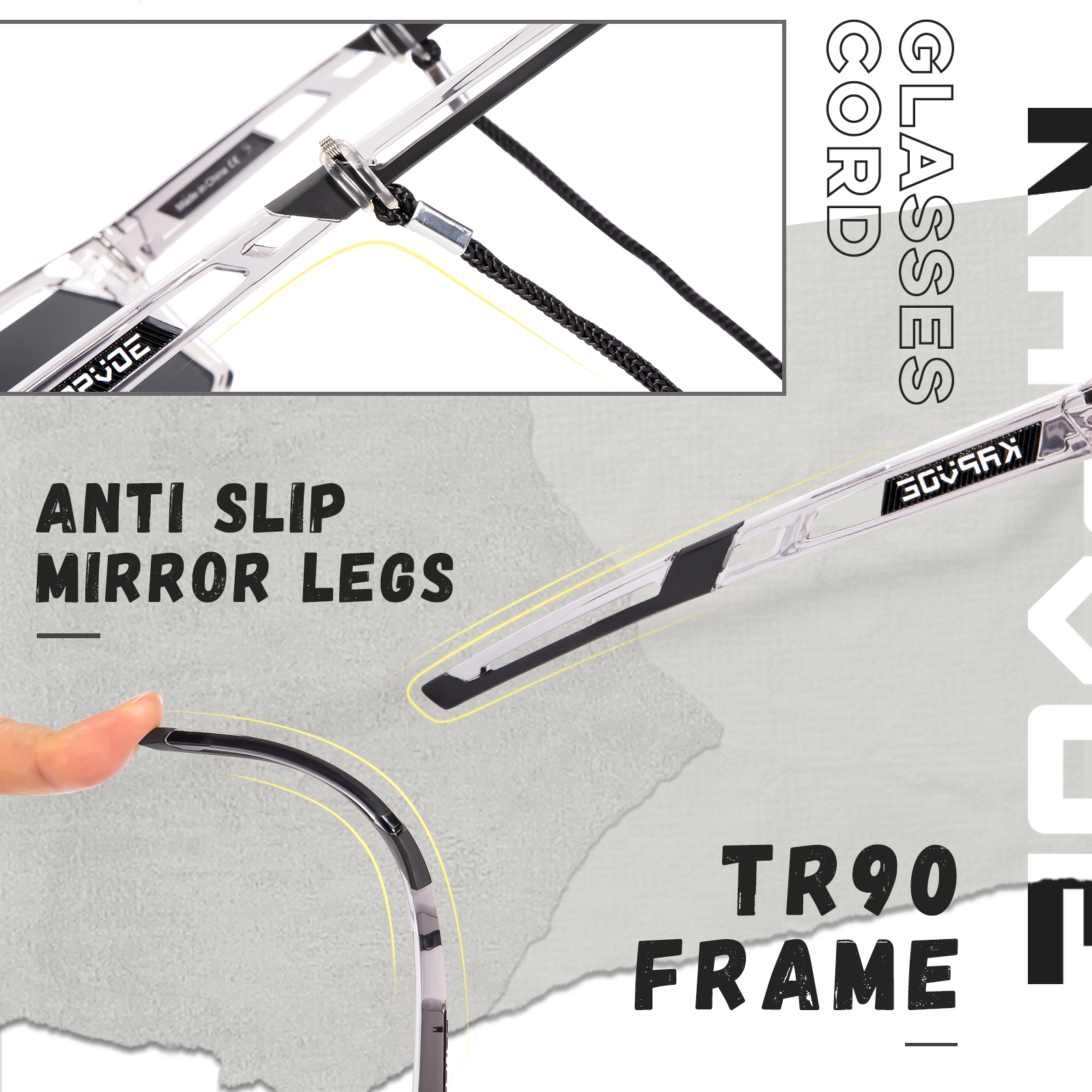 سعر الجملة 13.00 دولار أمريكي نظارات كابفو K180-QTC الرياضية المستقطبة