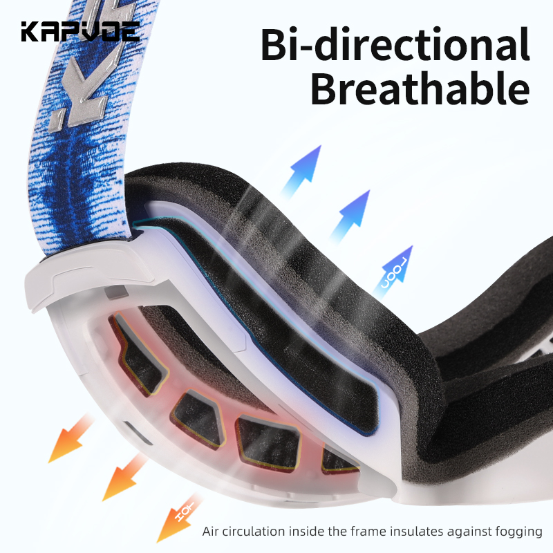 سعر الجملة 18.00 دولار أمريكي نظارات كابفو K1718 للتزلج بحماية UV400