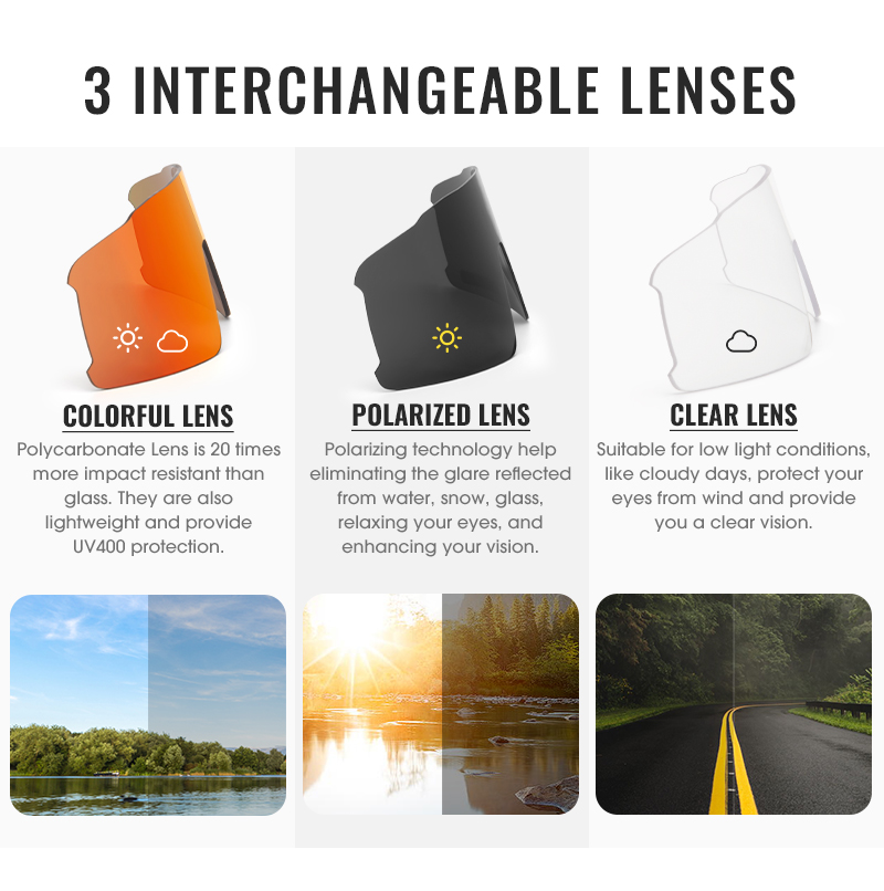 سعر الجملة 7.50 دولار أمريكي - نظارات ركوب الدراجات SCVCN S31