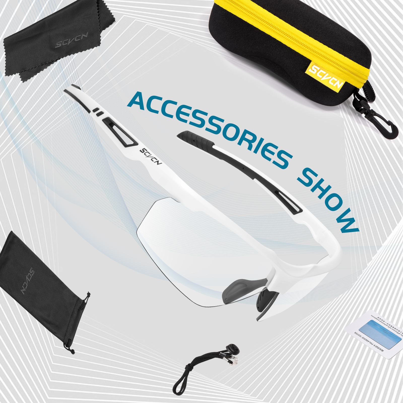 سعر الجملة 7.50 دولار أمريكي - نظارات رياضية مستقطبة فوتوكروماتيك SCVCN S86