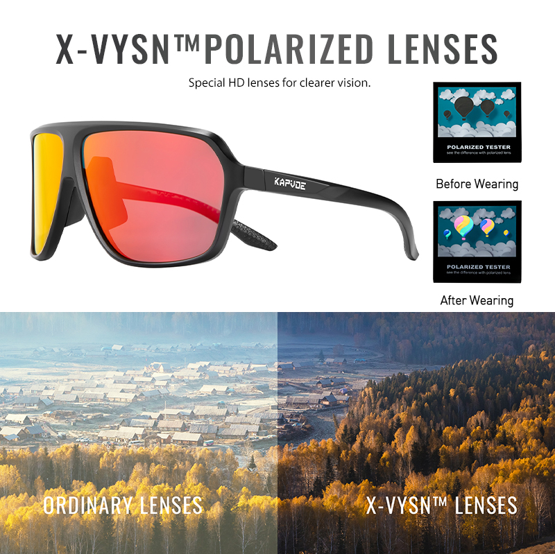 سعر الجملة 8.00 دولار أمريكي نظارات كابفو K64-QTC الرياضية المستقطبة